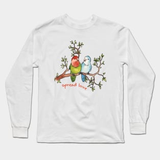 Spread Love Peach-Faced Lovebirds Long Sleeve T-Shirt